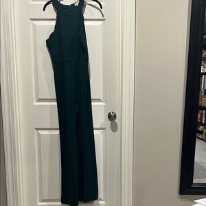 Altar'd State Dark Green Halter Jumpsuit